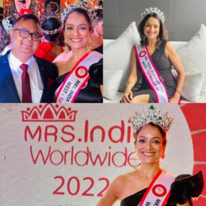 Manasi Vartak Koul wins Haut Monde Mrs. India Worldwide First Runner-Up 2022